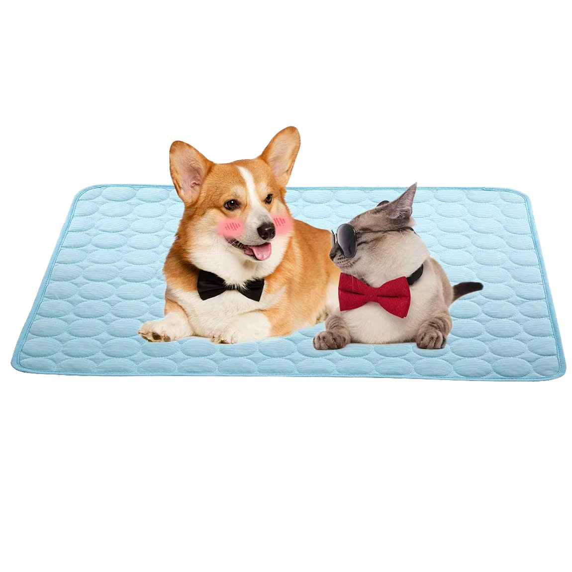 Wholesale Cooling Ice Silk Pet Mat â€?Non-Slip Summer Dog & Cat Cooling Pad, OEM Custom Size