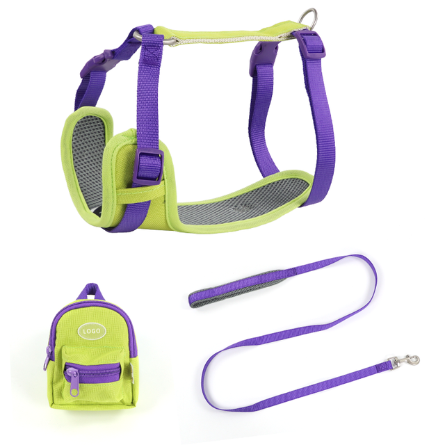 Wholesale 3-in-1 Dog Harness Set – No-Pull Harness + Leash + Travel Backpack, OEM