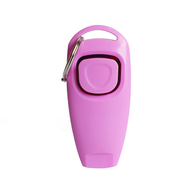 Wholesale dog training clicker and whistle 2-in-1 set with lanyard