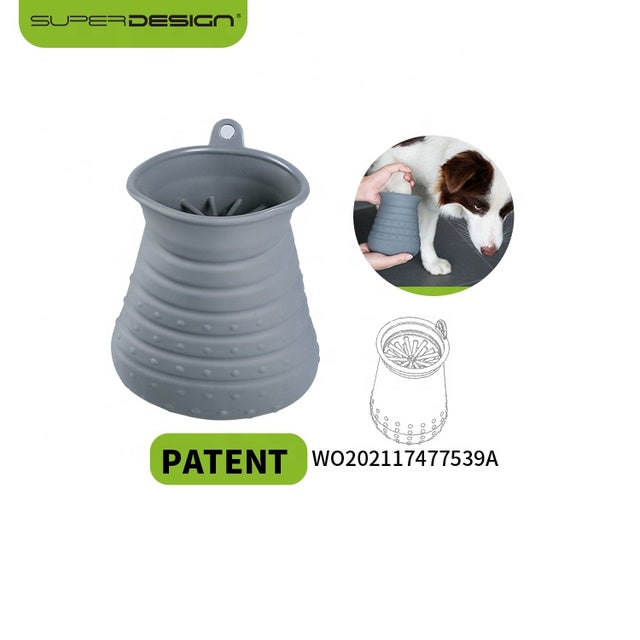 Wholesale Pet Paw Cleaner Cup – Portable Dog Foot Washer with Brush & Towel, OEM