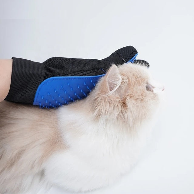 Wholesale pet grooming glove silicone deshedding mitt