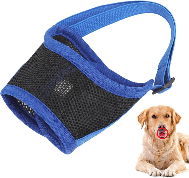 Wholesale Dog Muzzle – Breathable Mesh Anti-Bite Anti-Bark Training Mask, Sizes S-XXL, OEM