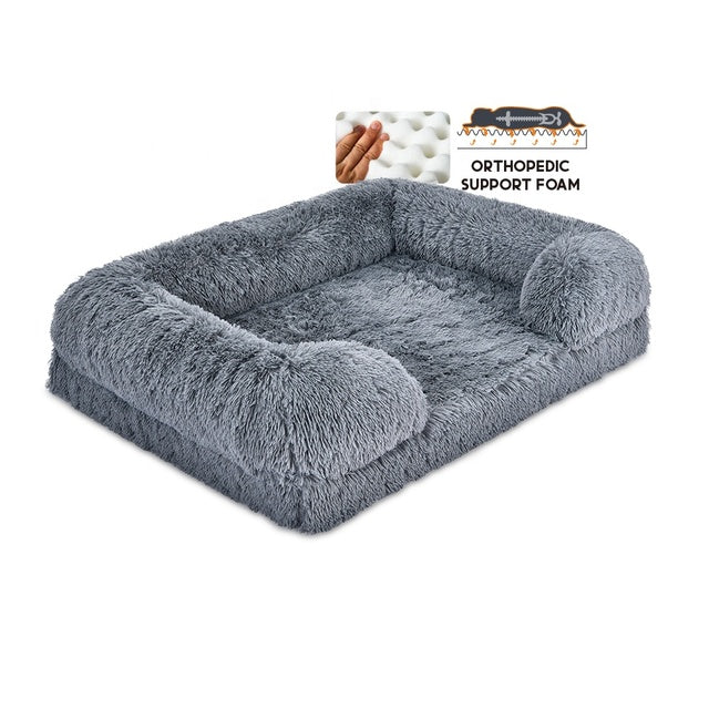 Wholesale memory foam orthopedic dog bed with washable cover