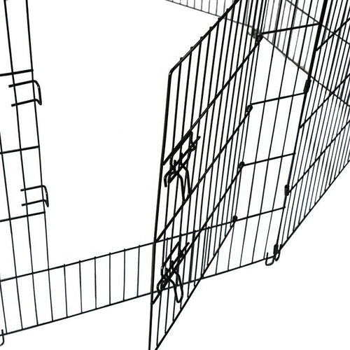 Wholesale 8-Panel Foldable Metal Dog Playpen - Portable Exercise Fence with Door