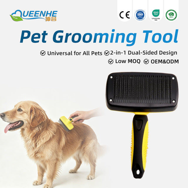 Self-Cleaning Slicker Brush