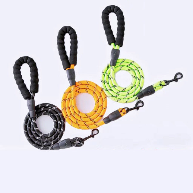 Wholesale reflective dog leash heavy duty nylon walking