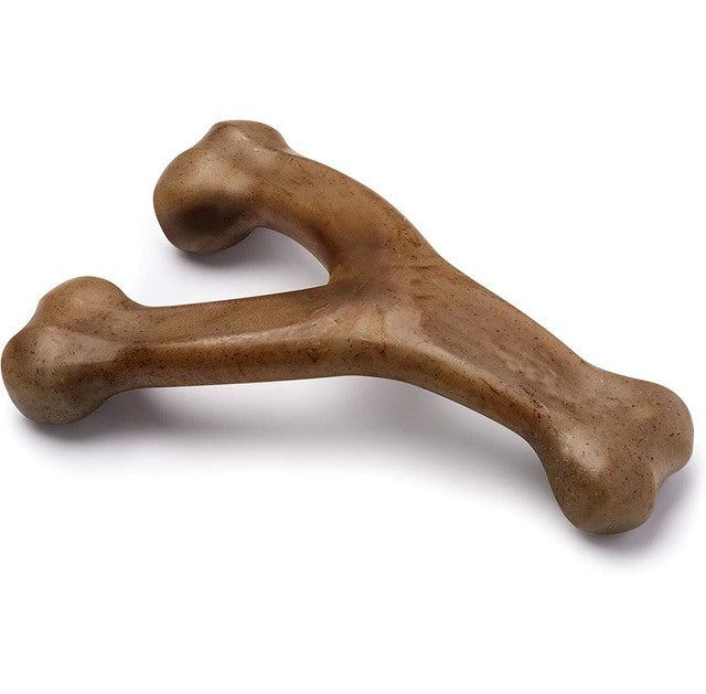 Wholesale Nylon Dog Chew Bone – Durable Beef Flavor Wishbone Tooth Cleaner, OEM