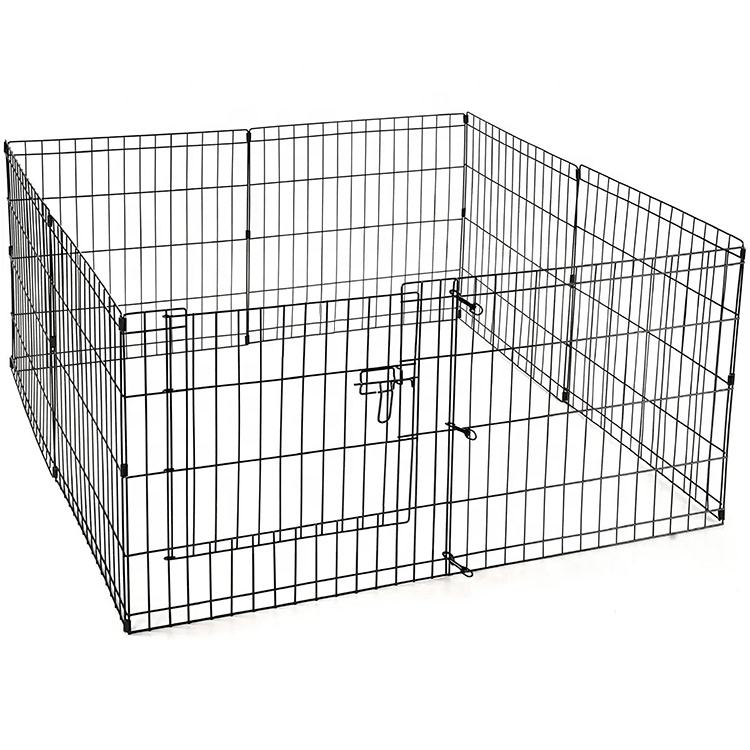 Wholesale 8-Panel Foldable Metal Dog Playpen - Portable Exercise Fence with Door