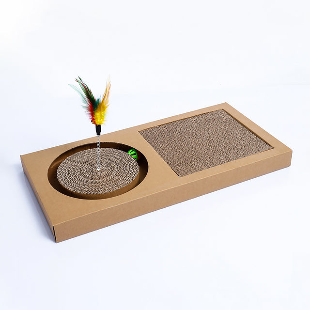 Wholesale Cardboard Cat Scratcher – Corrugated Scratch Pad with Catnip, Reversible, OEM