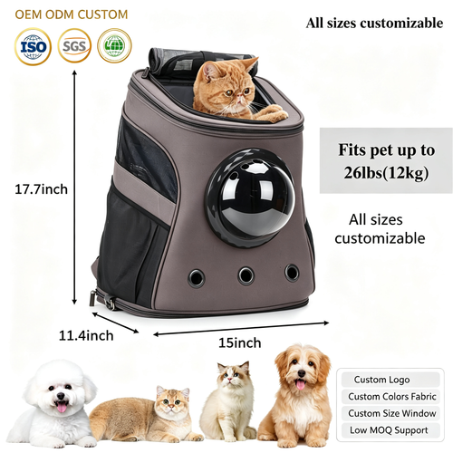 Wholesale Cat Backpack Carrier with Bubble Window - Space Capsule Pet Travel Bag