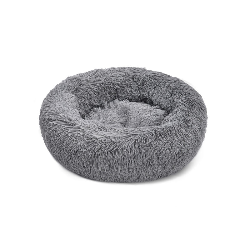 Wholesale Calming Donut Dog Bed - Soft Plush Anti-Anxiety Round Pet Nest